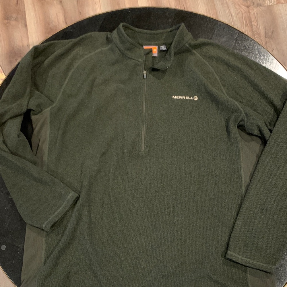 Merrell Olive Green Half-Zip Pullover